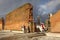 City â€‹â€‹wall of mausoleum Mohammed V. in Rabat