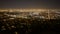 The citylights of Los Angeles at night