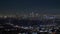 The citylights of Los Angeles by night - aerial view