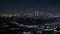 The citylights of Los Angeles by night - aerial view