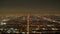 The citylights of Los Angeles by night - aerial view