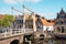 Cityscape Alkmaar with a Drawbridge in the Netherlands