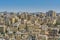 Cityscape of Amman with numerous buildings, the capital and most populous city of Jordan, view from Amman Citadel, known in Arabic