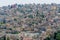 Cityscape of Amman with numerous buildings, the capital and most populous city of Jordan, view from Amman Citadel, known in Arabic