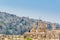 Cityscape of Amman with numerous buildings, the capital and most populous city of Jordan, view from Amman Citadel, known in Arabic