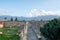 Cityscape of Ancient Pompeii (UNESCO World Heritage Site). Paving stones of Via del Foro in November 2023