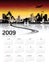 Cityscape background, calendar