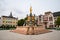 Cityscape with beautiful architecture. Europe square in Batumi.