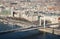 Cityscape of Budapest with Elisabeth Bridge over Danube River