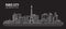 Cityscape Building panorama Line art Vector Illustration design -paris city