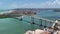 Cityscape cable viaduct bridge at Natal Rio Grande do Norte Brazil.