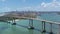 Cityscape cable viaduct bridge at Natal Rio Grande do Norte Brazil.