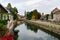 Cityscape with a canal, Strasbourg, France