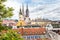 Cityscape with cathedral of Zagreb