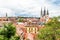 Cityscape with cathedral of Zagreb