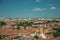 Cityscape and church with belfry at the outskirt of Avila