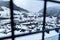 Cityscape in the city of Canillo in Andorra, it dawns with a great snowfall.