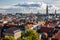 Cityscape of Copenhagen from the Round Tower