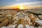 CITYSCAPE BY CUPOLA SAINT PETER BASILICA. FAMOUS DESTINATION OF ROME.