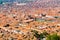 Cityscape of Cusco in Peru with The Cathedral of Santo Domingo, The Cathedral Basilica of Assumtion of the Vergin and The Plaza de