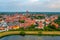 Cityscape of Danish town Ribe