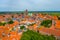 Cityscape of Danish town Ribe