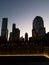 Cityscape at dusk, lower Manhattan New York City