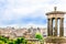 Cityscape of Edinburgh from Calton hill