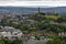 Cityscape Edinburgh skyline old & new architecture