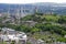 Cityscape Edinburgh skyline old and new architecture