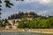 Cityscape embankment view, Verona, Italy. Sunny day.