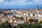 Cityscape Florence with bridge and palace