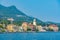 Cityscape of Gardone Riviera in Italy