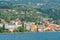 Cityscape of Gardone Riviera in Italy