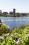 Cityscape of Gatineau with Ottawa river, Quebec in spring. Canadian Museum of History