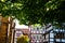 Cityscape of the German city of Marburg with historical townhall and market place. Details of Marburg an der Lahn, Hesse