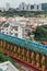 Cityscape and Guanyins wall of The Kek Lok Si Temple is a Buddhist temple in Penang.