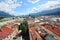 Cityscape of Innsbruck on Inn river Tirol Austria