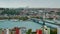 Cityscape Istanbul, Turkey with three bridges over Golden Horn gulf