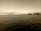 Cityscape of Izmir - Alsancak Turkey from the sea - Sepia Photography