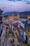 Cityscape of Jaen at dusk