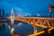 Cityscape at the Jialing River and Qianximen Bridge