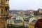 Cityscape of Karlovy Vary in autumn time, Czech Republic