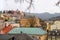 Cityscape of Karlovy Vary in the autumn time, Czech Republic