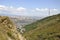 Cityscape, landmark of Tbilisi, Georgia with telecomunication tower