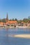 Cityscape of Lauenburg at the river Elbe in Schleswig-Holstein