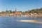 Cityscape of Lauenburg at the river Elbe in Schleswig-Holstein