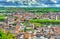 Cityscape of Liege from the citadel. Belgium