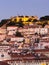 Cityscape of Lisbon, Portugal, seen from Miradouro Sao Pedro de