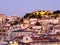 Cityscape of Lisbon, Portugal, seen from Miradouro Sao Pedro de